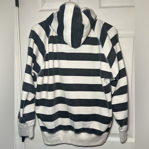 Rag Wear Women’s Striped Half-Zip Hoodie Size L - Picture 2 of 3
